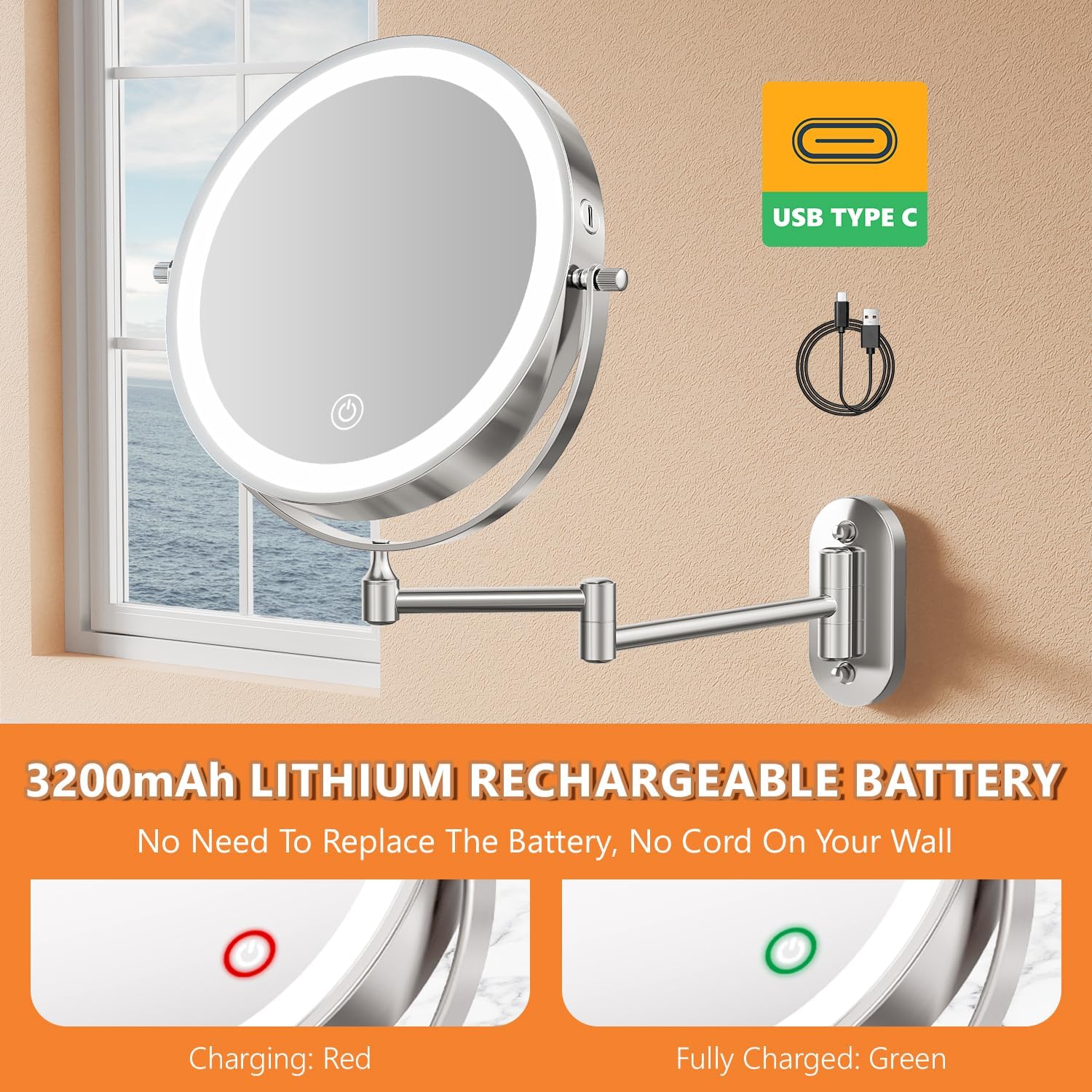 Auxmir - miroir mural 8