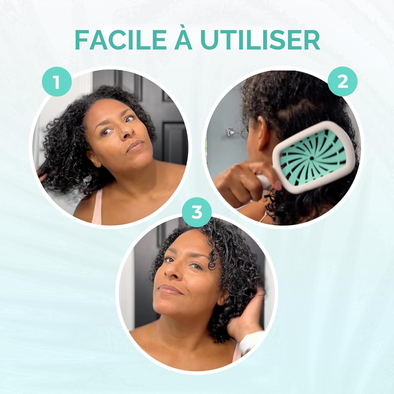 FHI Heat - UNbrush Plus - ultra légère - 84 poils UltraFlex, démêle cheveux mouillés/secs