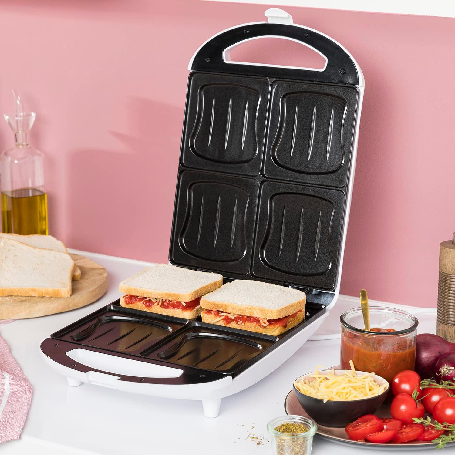 Tristar - SA-3065 - 4 sandwiches - revêtement antiadhésif, SA-3065