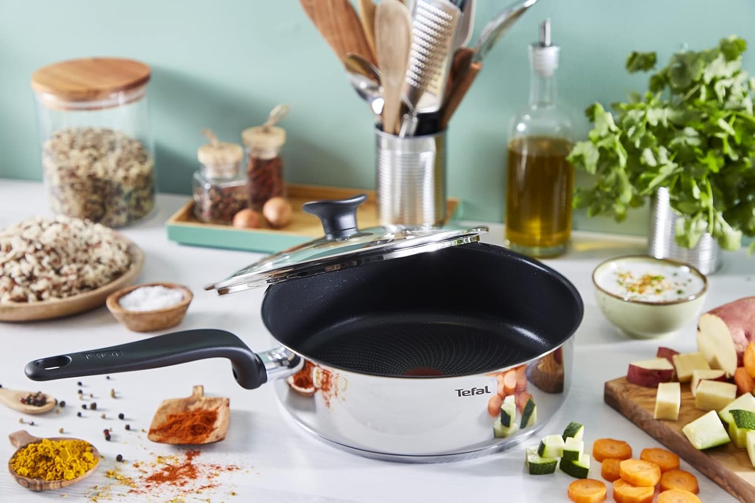 Tefal - Primary série - wok 28 cm - revêtement antiadhésif durable