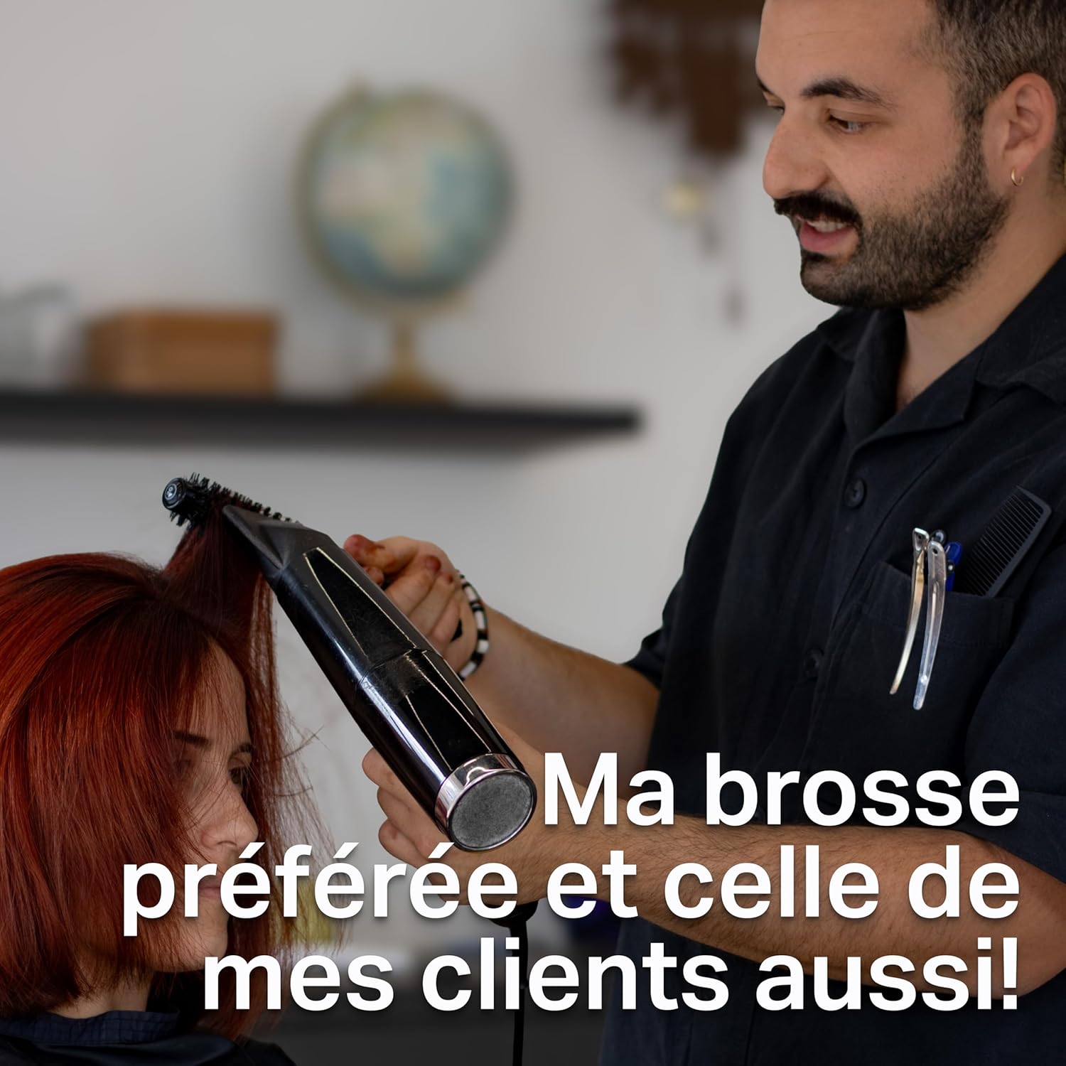 Olivia Garden - Expert Blowout Shine - brosse ronde céramique 33mm - antistatique, effet brillant