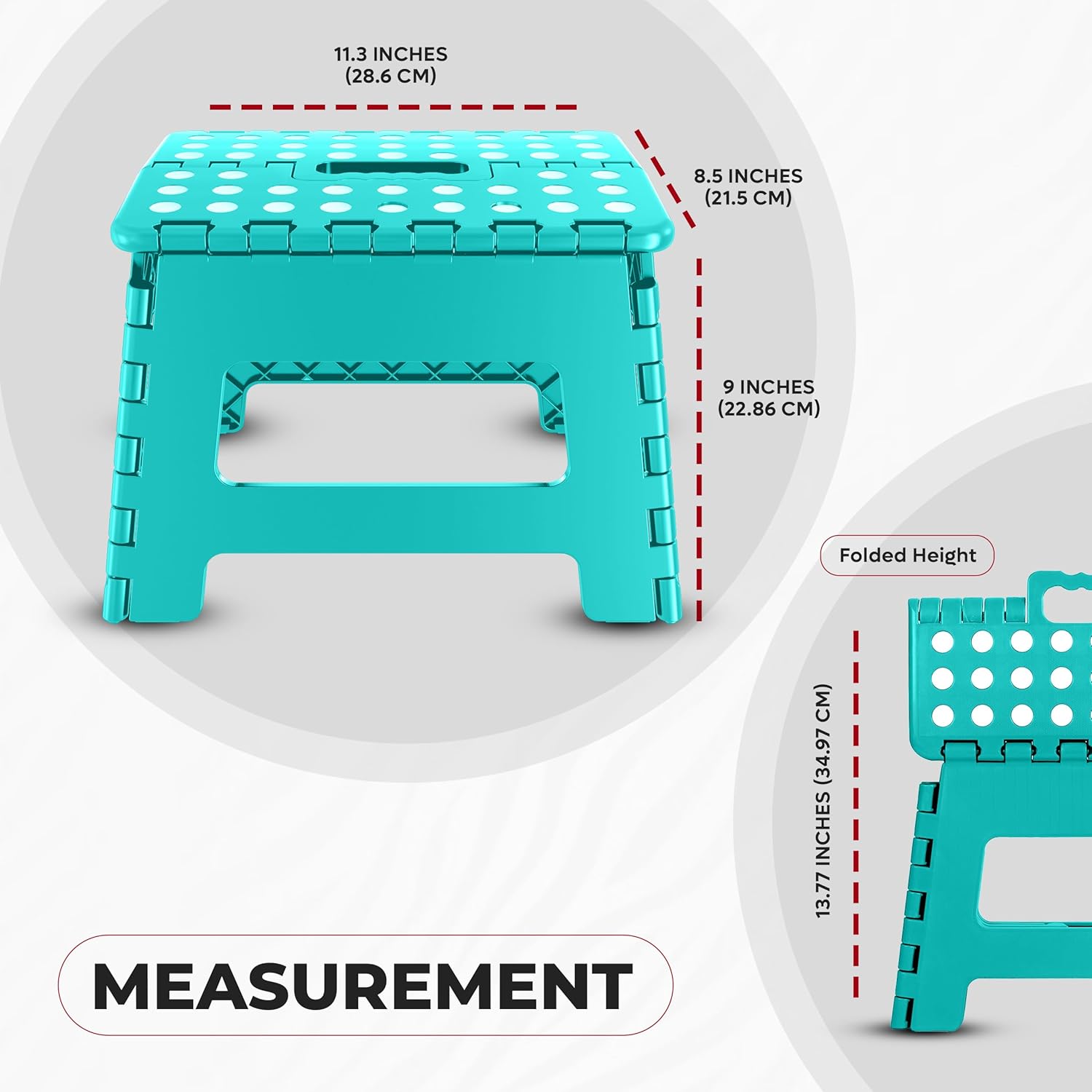 Utopia Home - Marchepied pliable - 22,9 cm - Surface antidérapante, capacité 136 kg