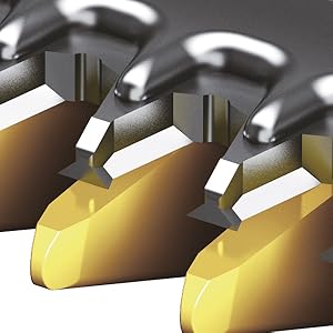 Séquence de rendu 3D progressive montrant des composants surlignés en jaune assemblés ou intégrés dans un design d'appareil électronique noir.