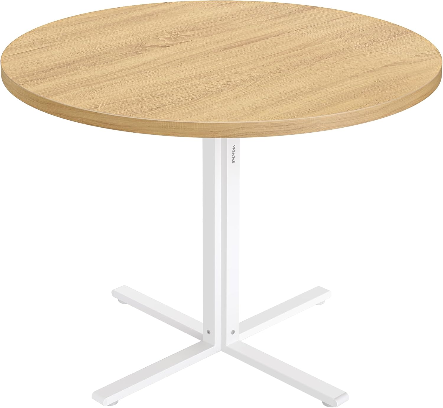 VASAGLE - table ronde (série cuisine) - 80x74,8 cm - résistant à l'eau, style campagnard - KDT082Y02