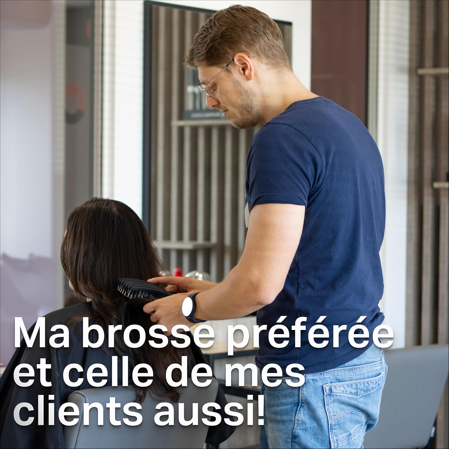 Olivia Garden - Fingerbrush Care Iconic - démêlage cheveux, poils sanglier et nylon, brillance et douceur