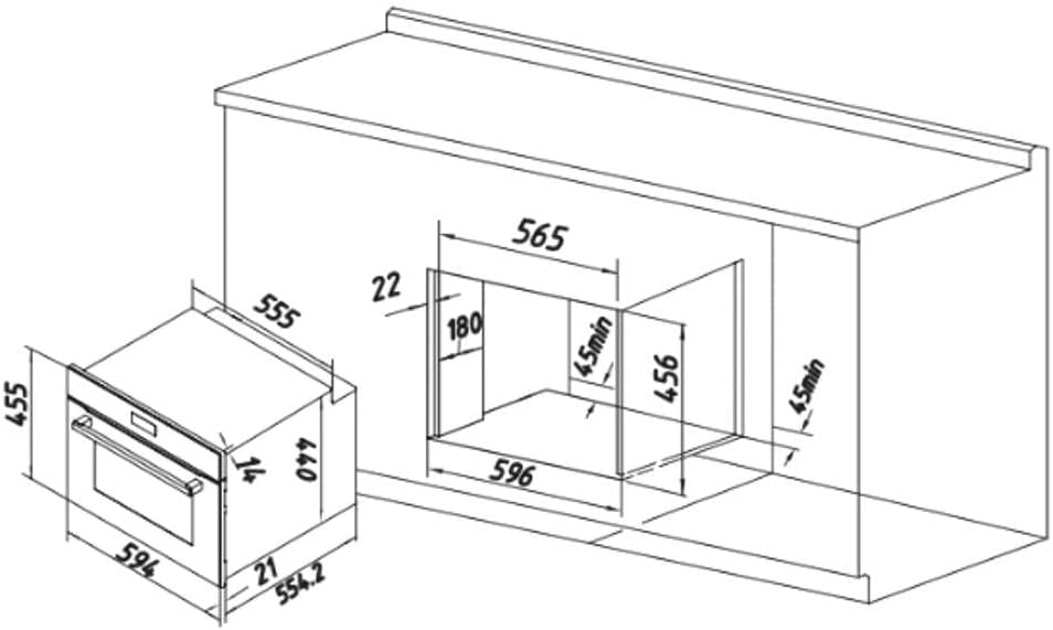 Cecotec - Bolero Hexa Edge - 45cm - 2600W, 53L, 7 fonctions, M224500