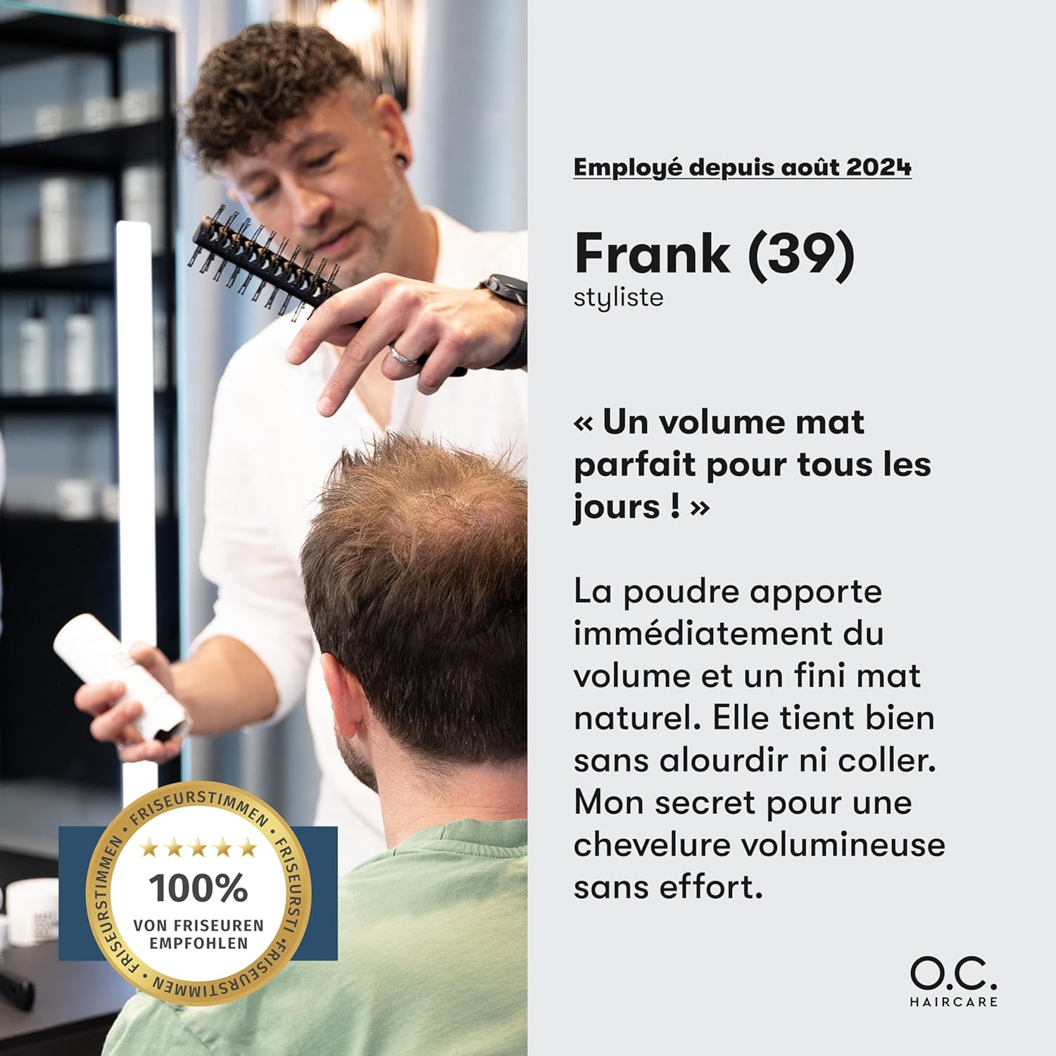 Poudre coiffante cheveux fins - effet mat, volume, 2x11g - tenue forte