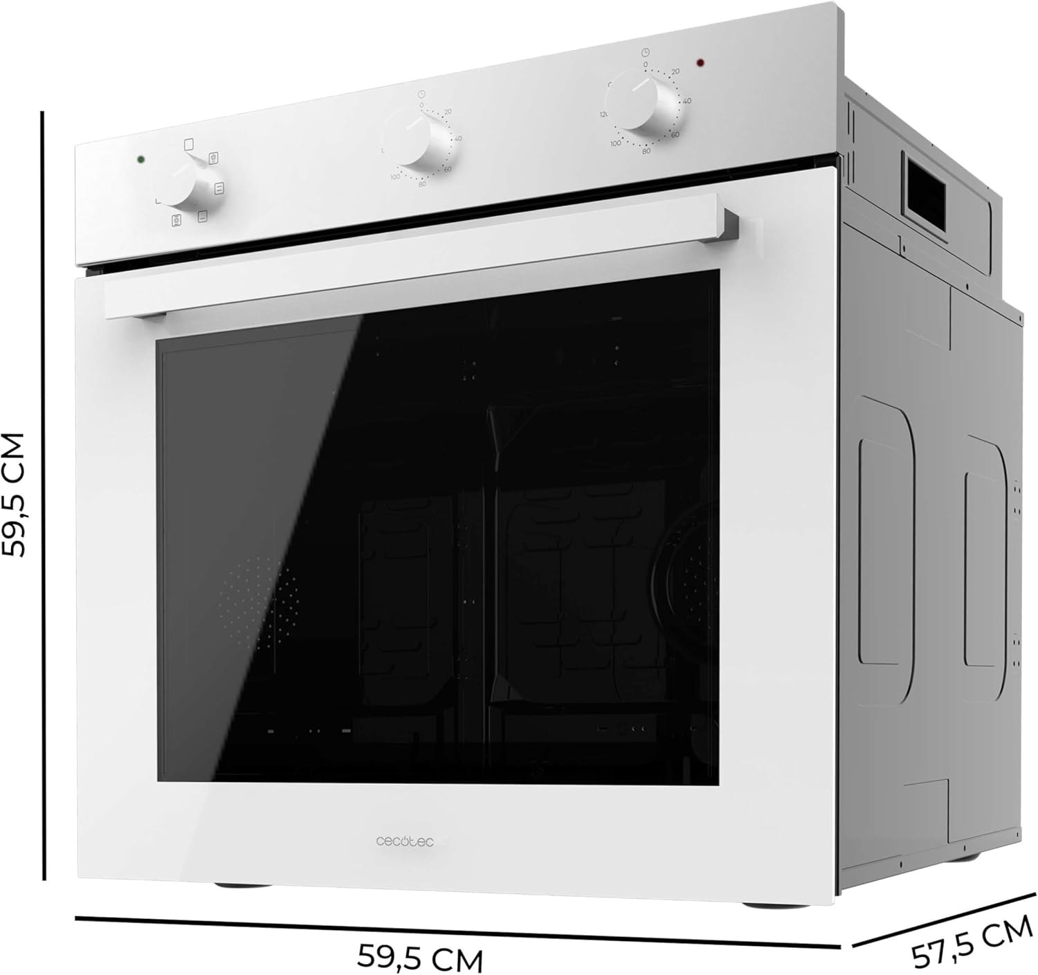 Cecotec - Bolero Hexa M236000 - four encastrable 70L - multifonctions, minuterie, classe A, 2800W, triple vitrage M23600