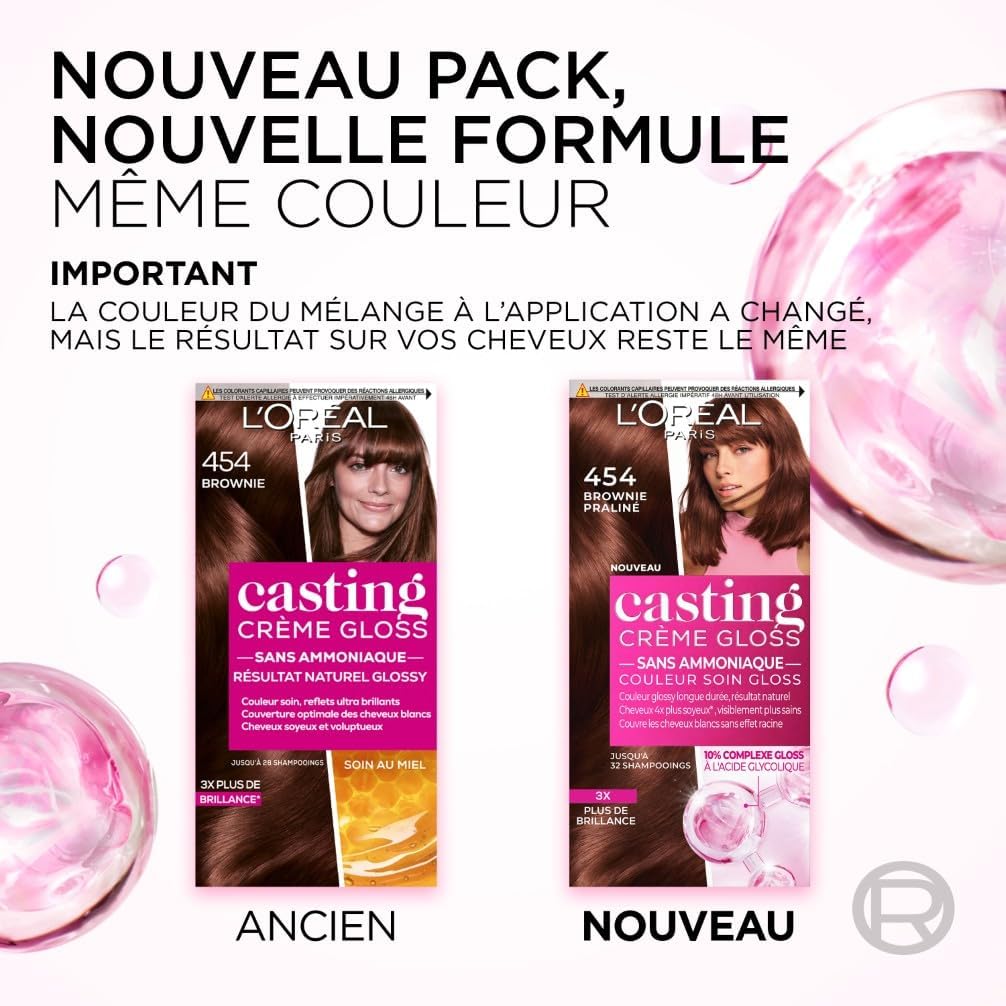 L'Oréal Paris - Casting Crème Gloss - semi-permanent, sans ammoniaque, soin gloss, blond 7.0