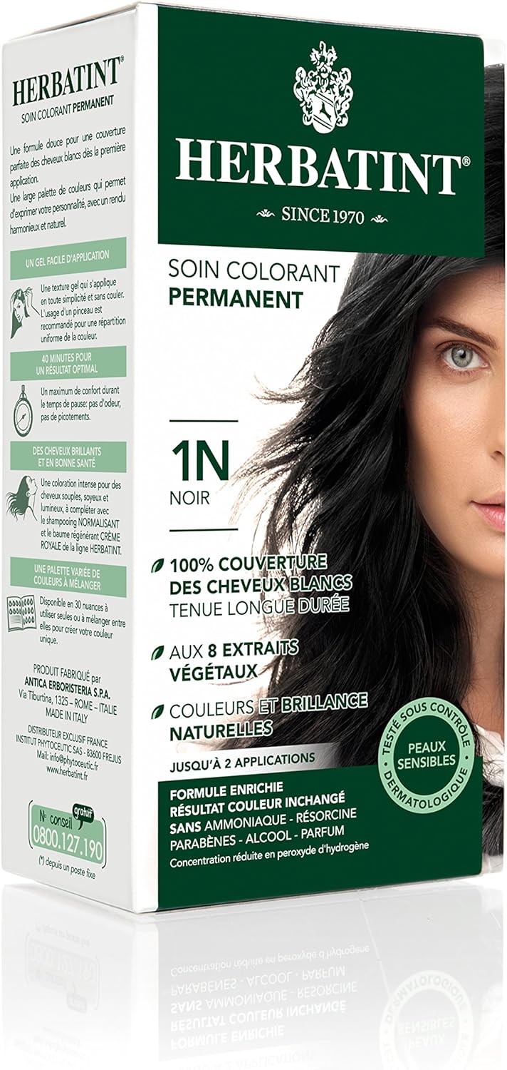 Herbatint - Soin Colorant Permanent, 150ml - Sans ammoniaque, couvre 100% des cheveux blancs
