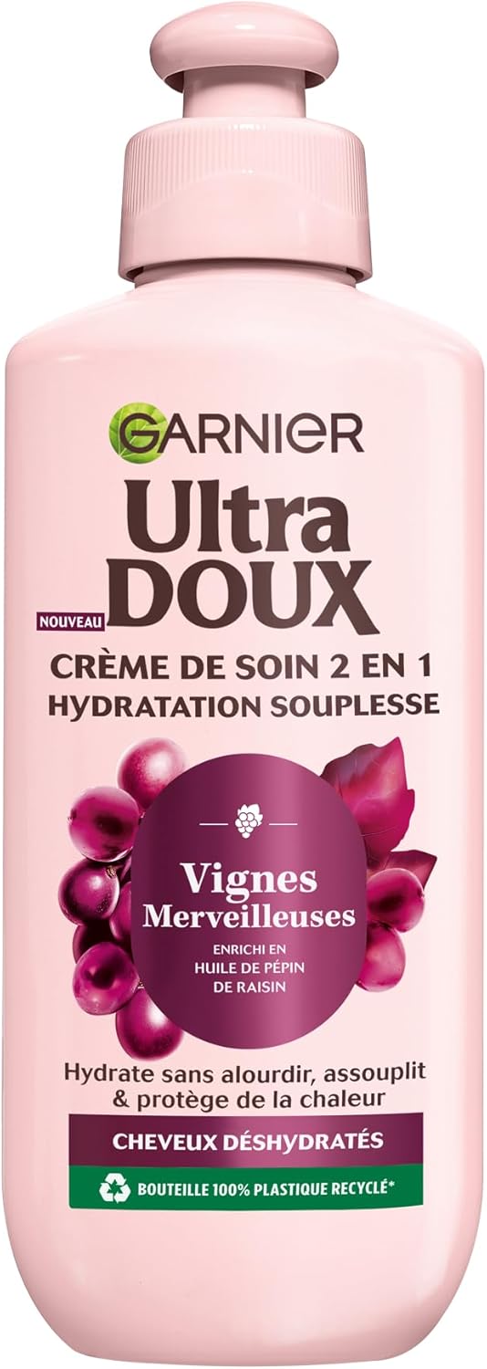 Garnier - Ultra Doux Vignes Merveilleuses - 200 ml - crème hydratante cheveux déshydratés