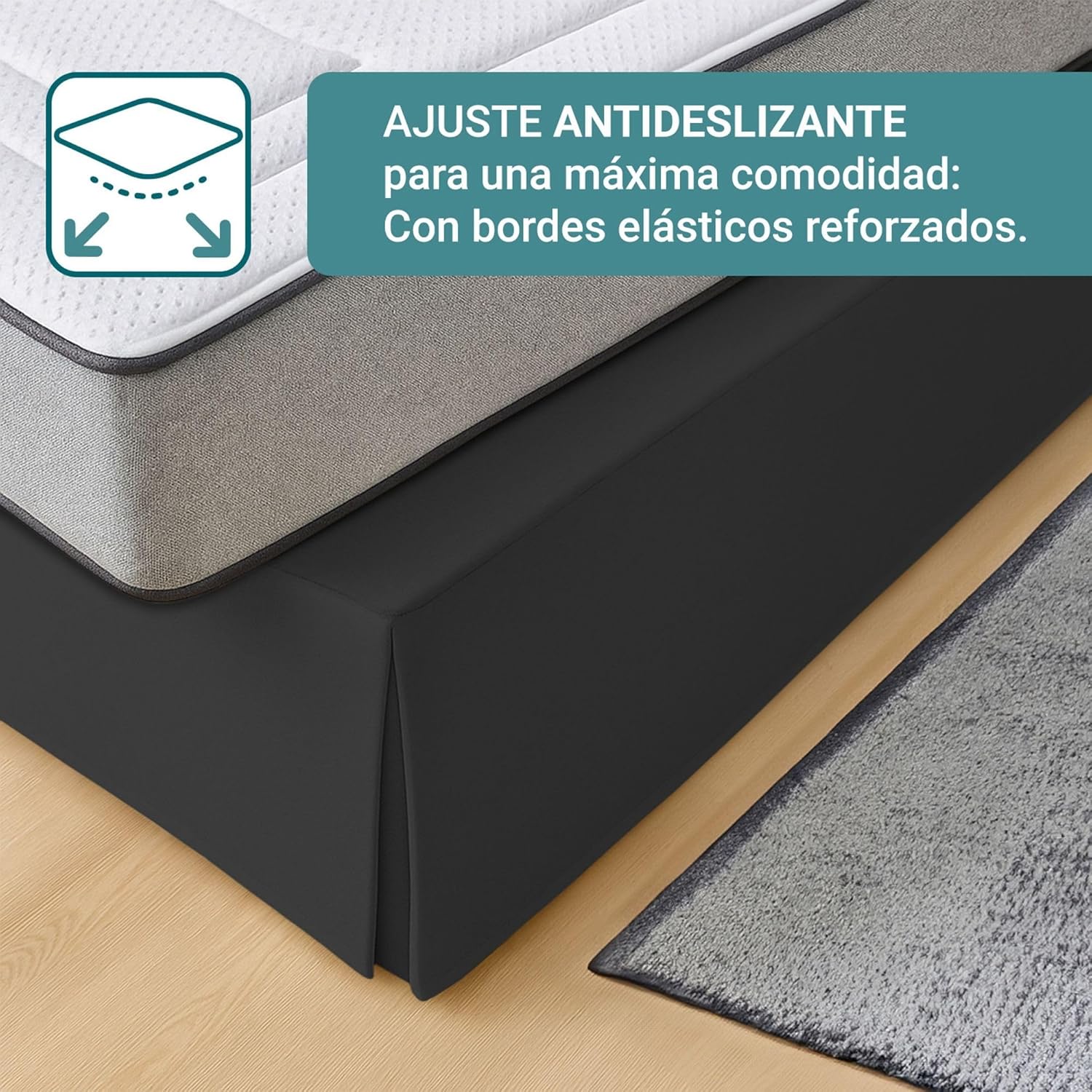 Housse de canapé - ajustement antidérapant, 80x190/200 cm, respirant, fabrication Espagne