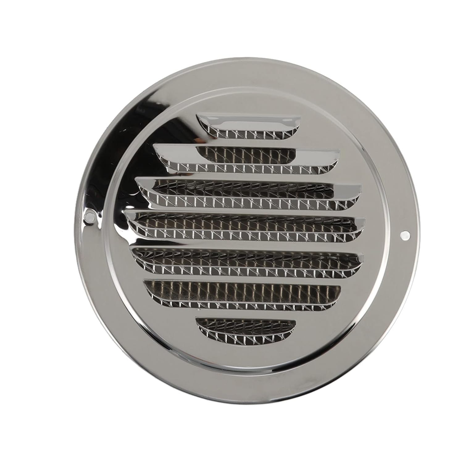 Grille de ventilation ronde inox 160mm, anti-corrosion, montage facile