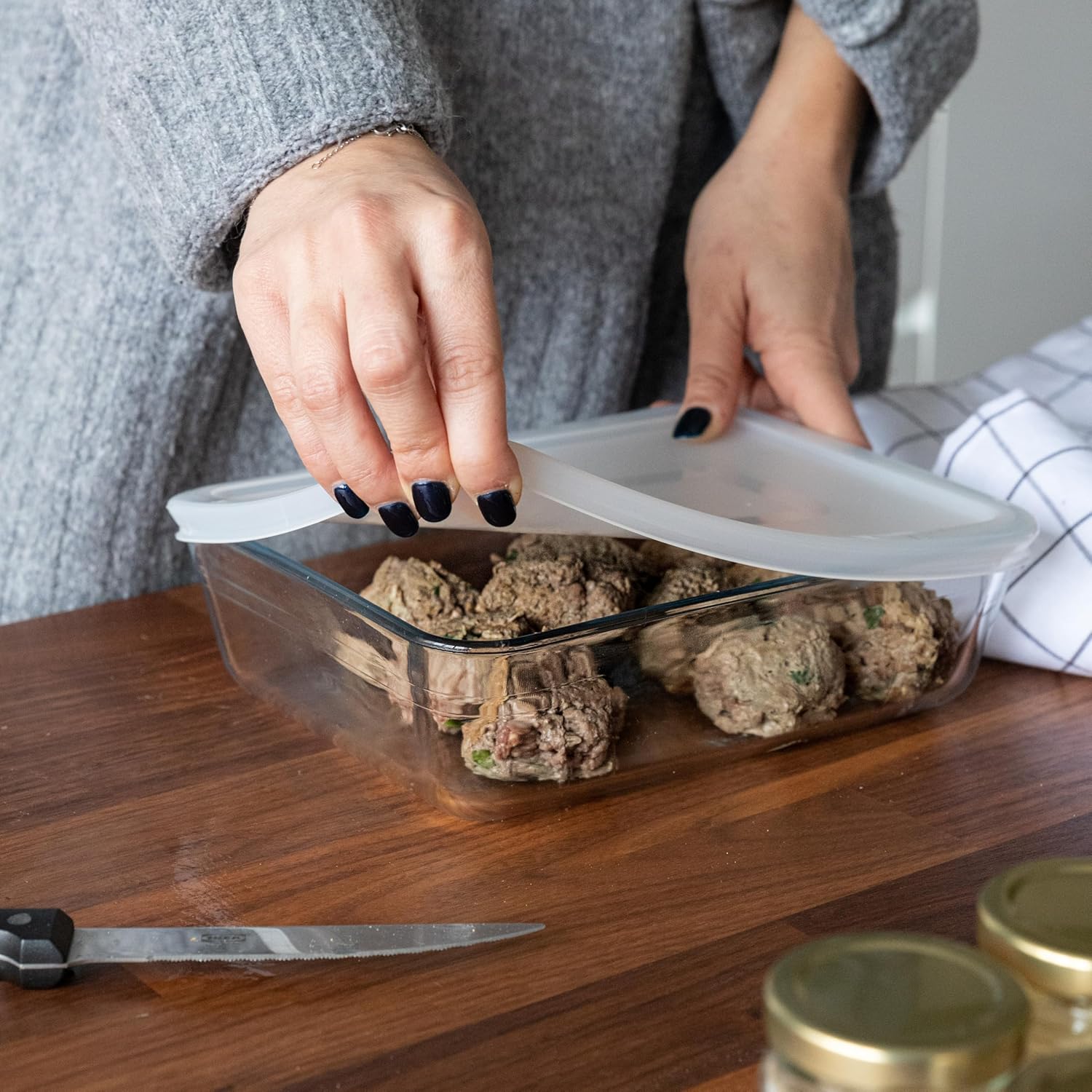 Pyrex - Cook & Freeze - plat 27x22 cm - couvercle multicolore