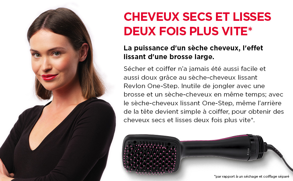 Revlon; Sèche-cheveux; lissant; 2 niveaux de chaleur; Cool Shot;  cheveux longs ou mi-longs