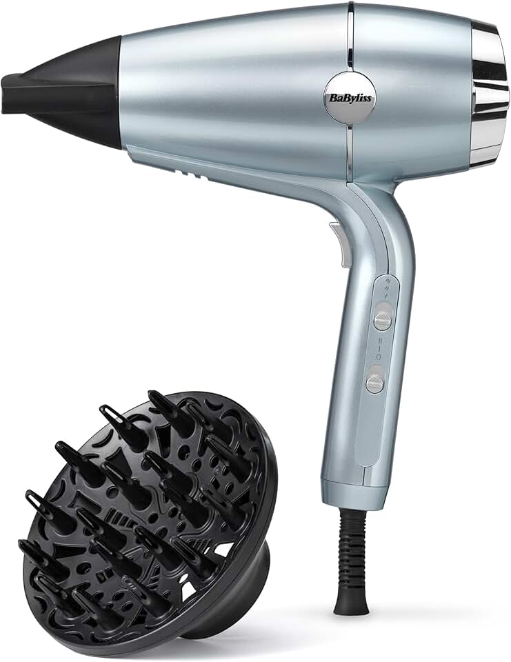 BaByliss - sèche-cheveux Hydro-Fusion 2100W - ionique, cheveux brillants et protégés - D773DE