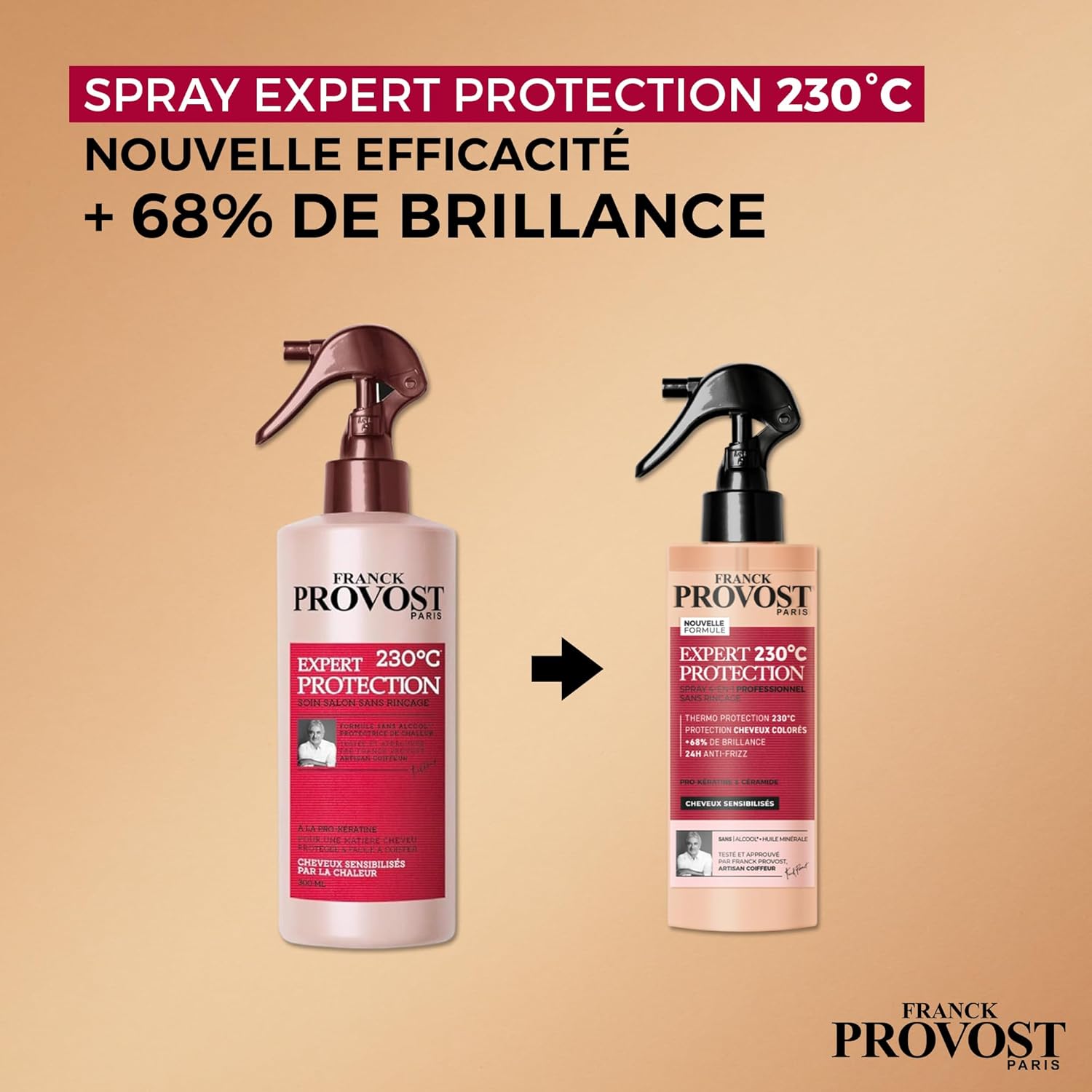 Franck Provost - Soin 4-en-1 Expert Protection - 190ml - sans rinçage, protection 230°C