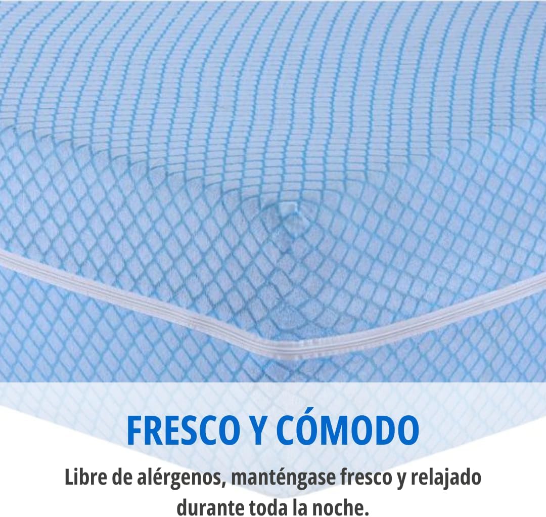 Degrees Home - Teide - housse matelas 180 cm - anti-acariens, respirante, douce
