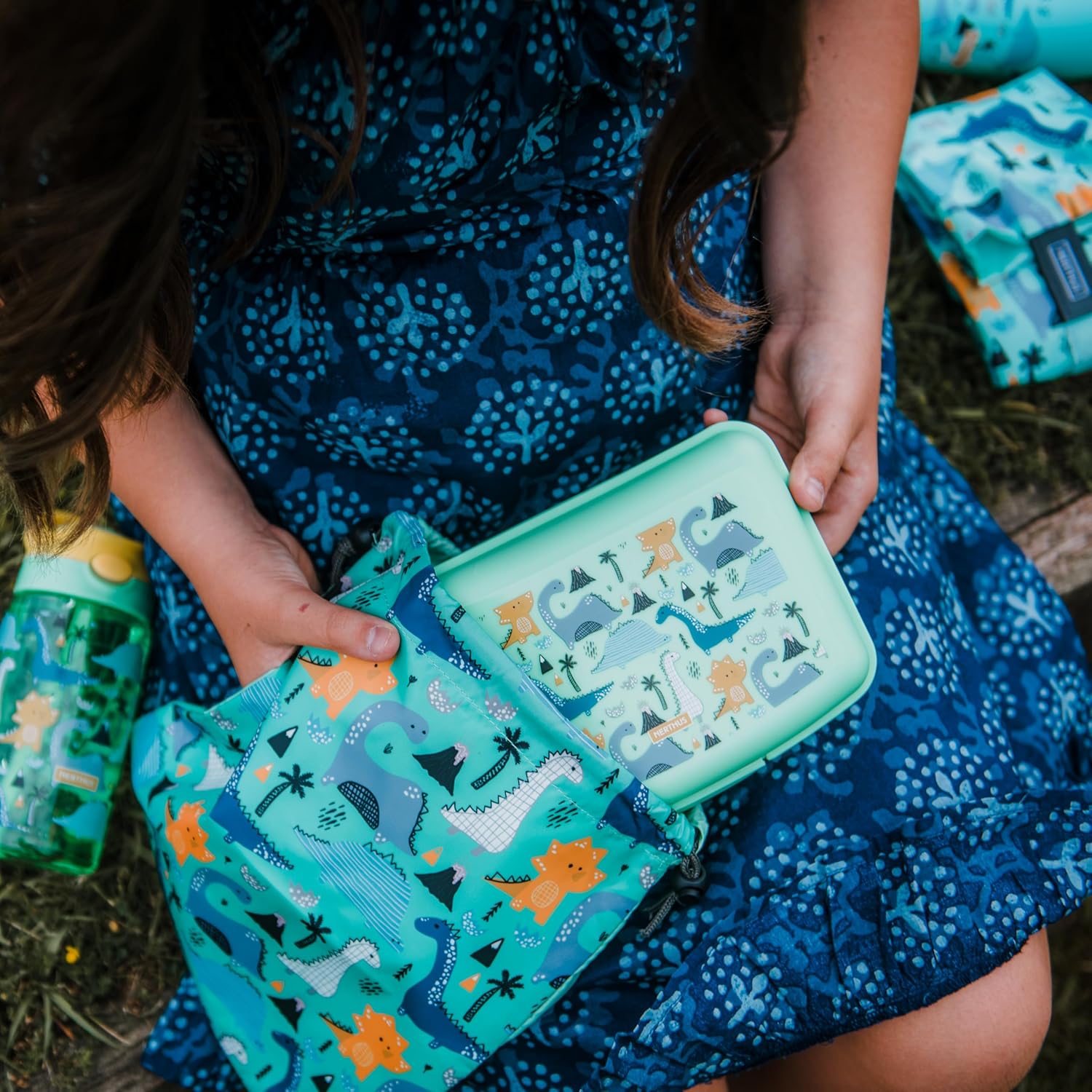 NERTHUS - boîte à lunch dinosaure enfant légère, facile à nettoyer FIH923