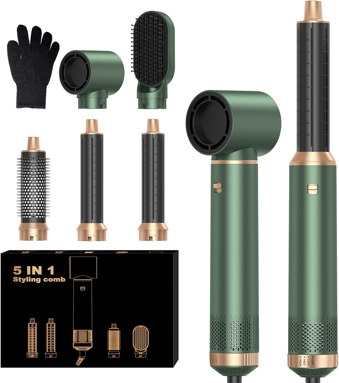 Air Styler Pro - 5 en 1 - sèche, boucle, lisse, dimensions compactes
