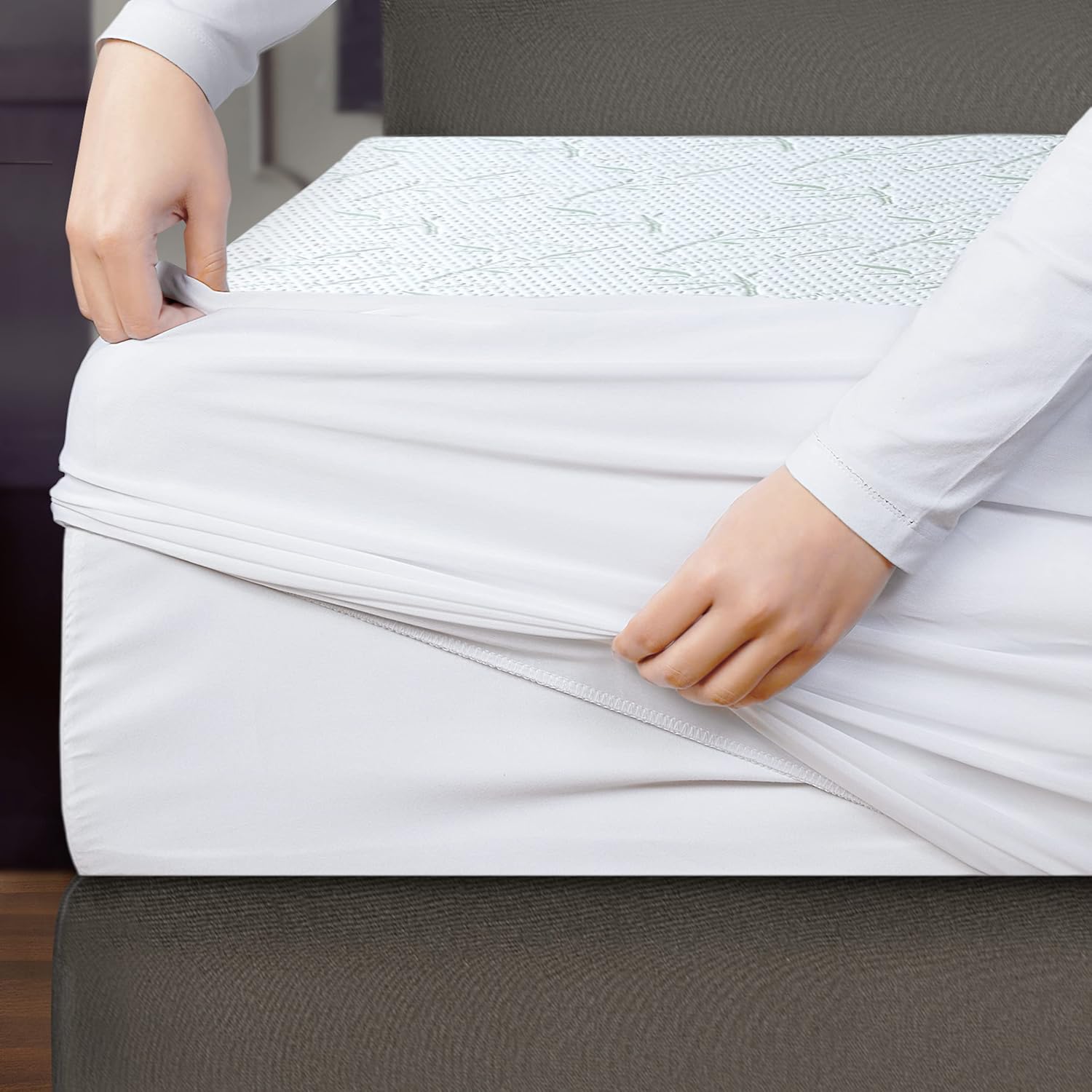Utopia Bedding - protège-matelas 140x200x30 cm - imperméable, respirant, Oeko-Tex