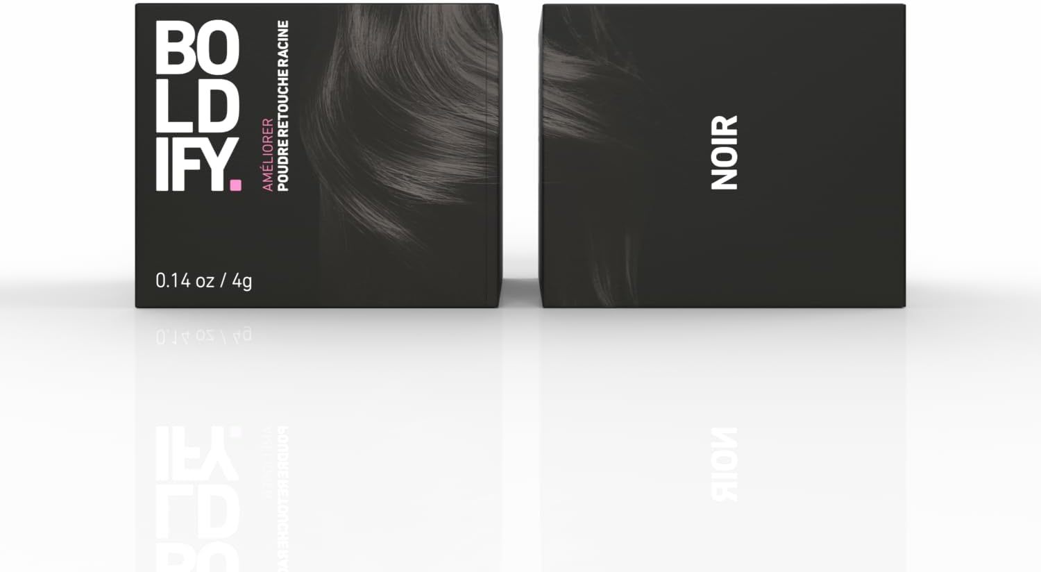 BOLDIFY - poudre de racine cheveux - 4g - couvre racines, camoufle gris, effet naturel