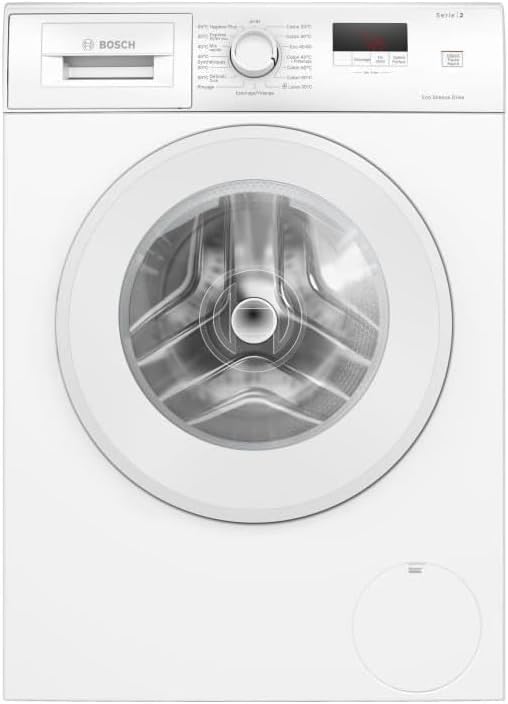 Bosch - Série 2 lave-linge 7kg, 1400trs/min, blanc, EcoSilence - WGE02406FR