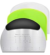 Vicloon Grattoir à Pâte,3pcs Corne Patisserie,Coupe-Pâte Plastique,Grattoir à Pâte en Plastique e...