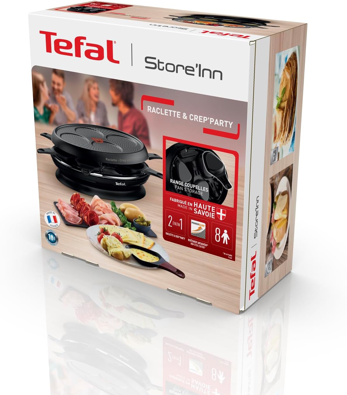 Tefal - raclette Store'inn - 1050W, Thermo-Spot, antiadhésif, RE320812