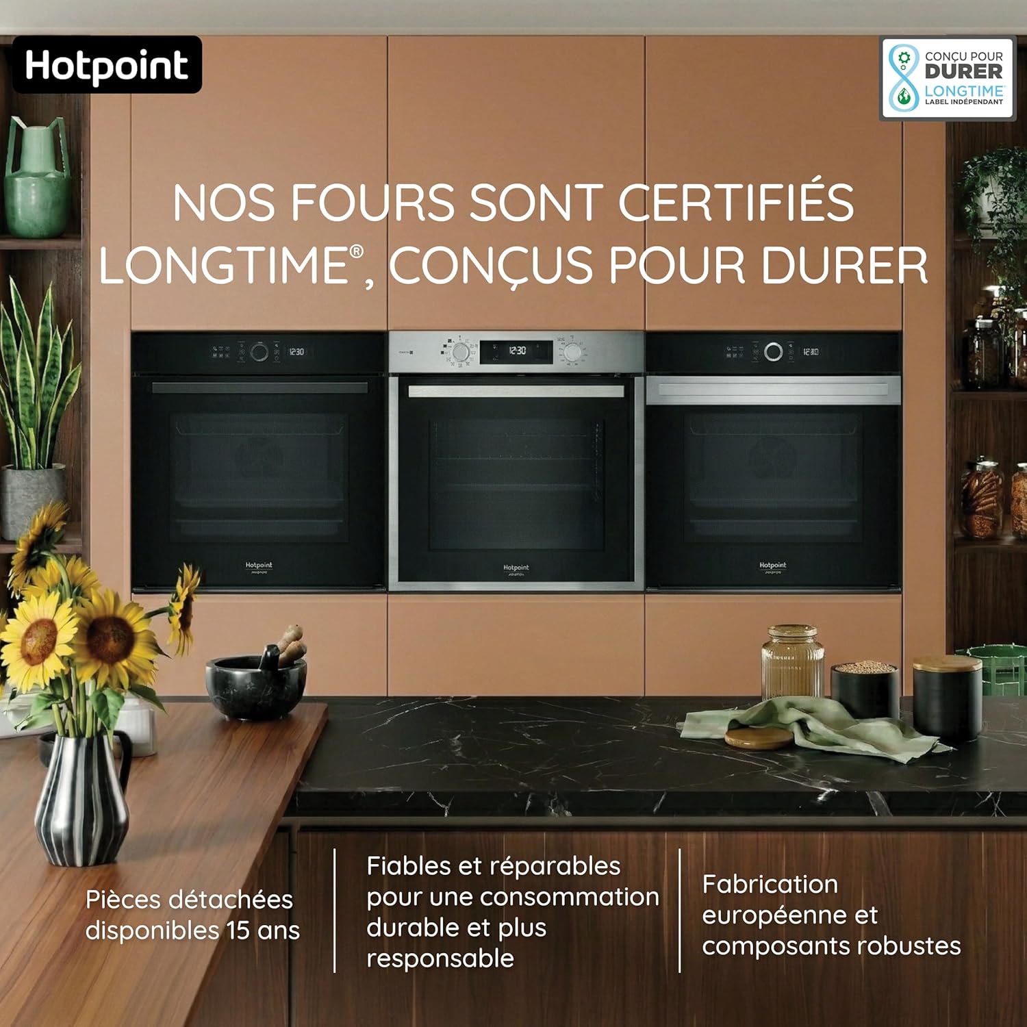 Hotpoint - Four encastrable série HAO - 71L, catalyse, multifonction, inox - HAO455CX
