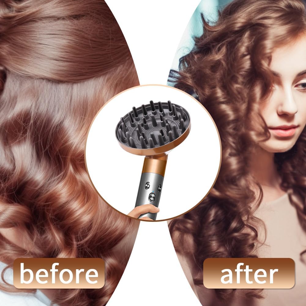 Dyson - Airwrap diffuseur doré - Accessoire cheveux longs bouclés