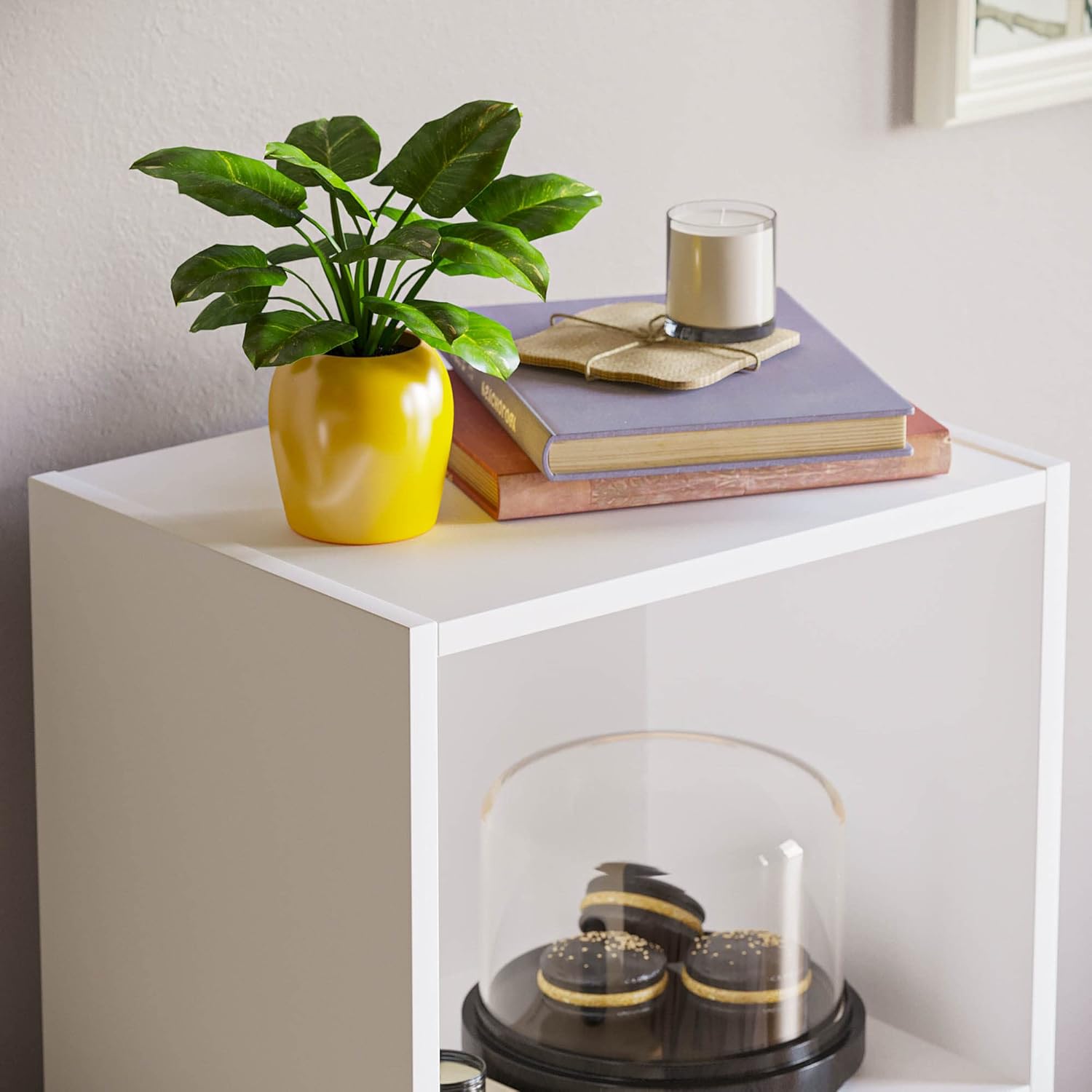 Vida Designs - Oxford série - 80x32x24 cm - bibliothèque 3 niveaux, blanc