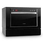 Klarstein Amazonia 6 Luminance Lave-vaisselle de table (Façade en verre, Autonome, F, 55 c...