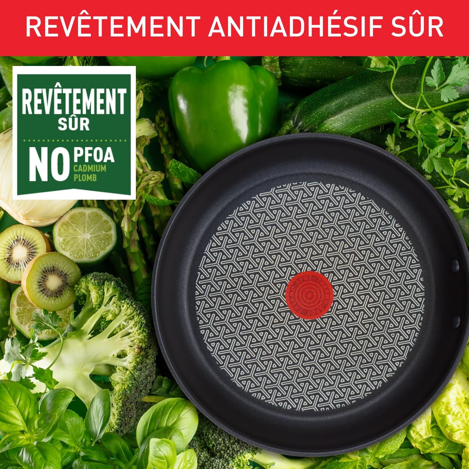 Tefal - Duetto série - 20/24/28 cm - inox, induction, Thermo-Spot, A704S363