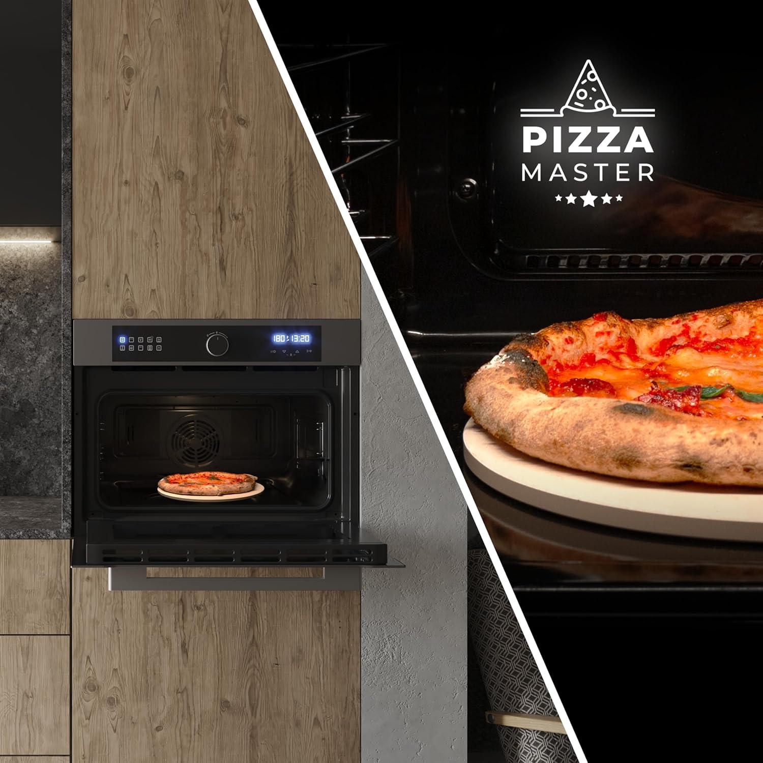 Cecotec - Four encastrable Bolero Hexa - 53L, 2900W, 11 fonctions, Airfryer, pizza, vapeur, 3D - AF314500