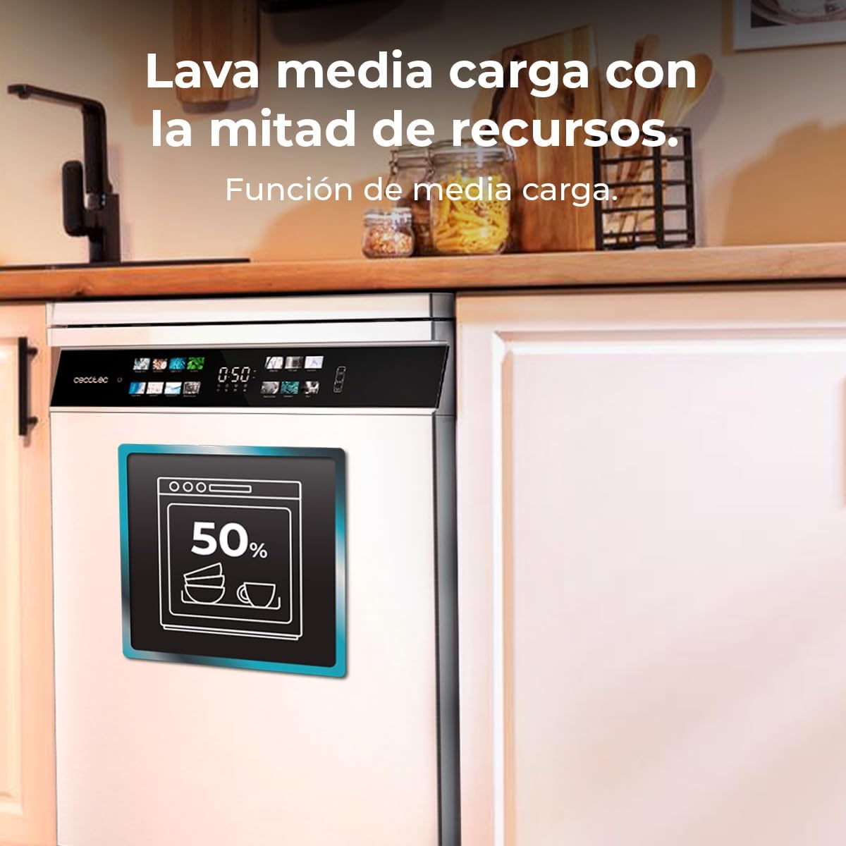 Cecotec - Bolero série Aguazero - 60cm - 15 couverts, Inverter, Turbo Dry, 6700B