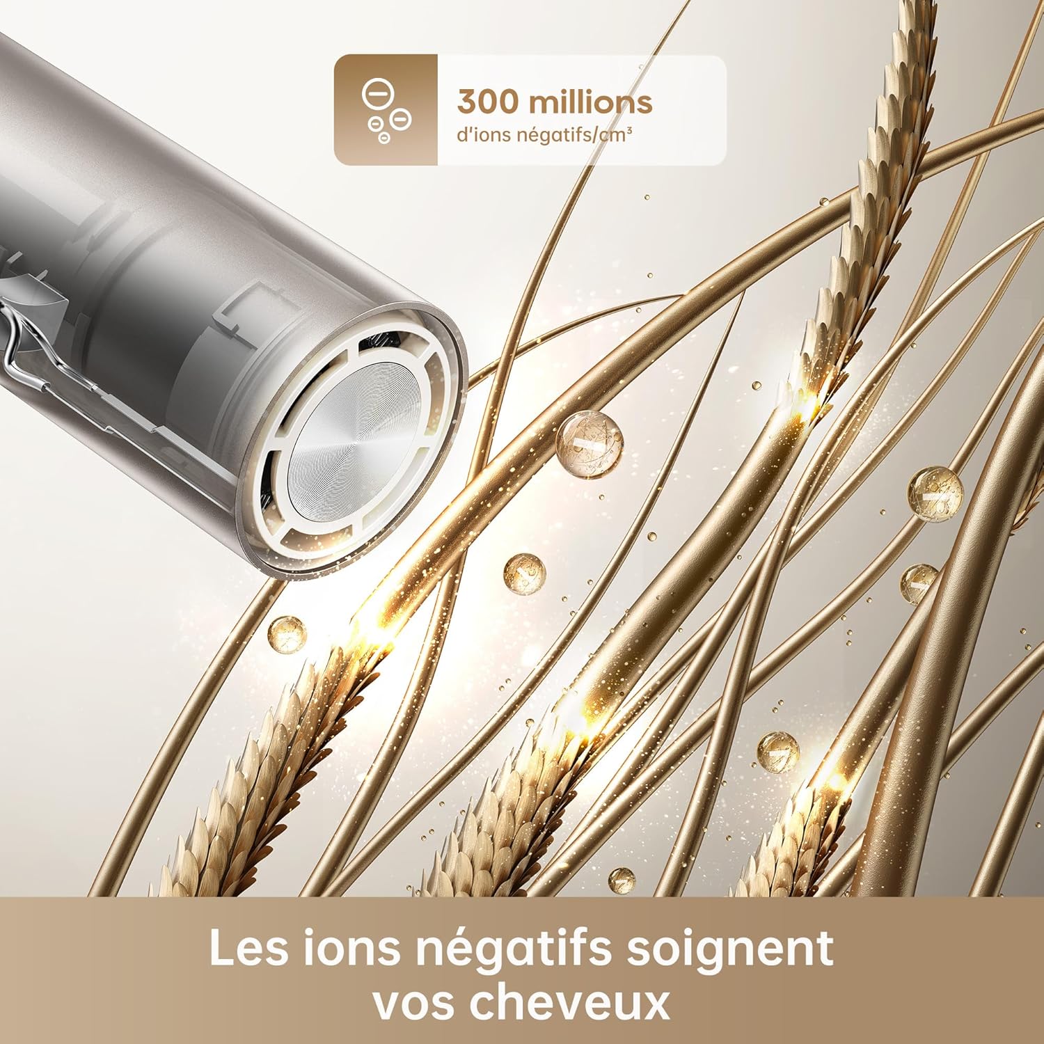 Dreame - Pocket Neo - 300 g - sèche-cheveux pliable, moteur 110 000 tr/min, ions négatifs, température 57°C