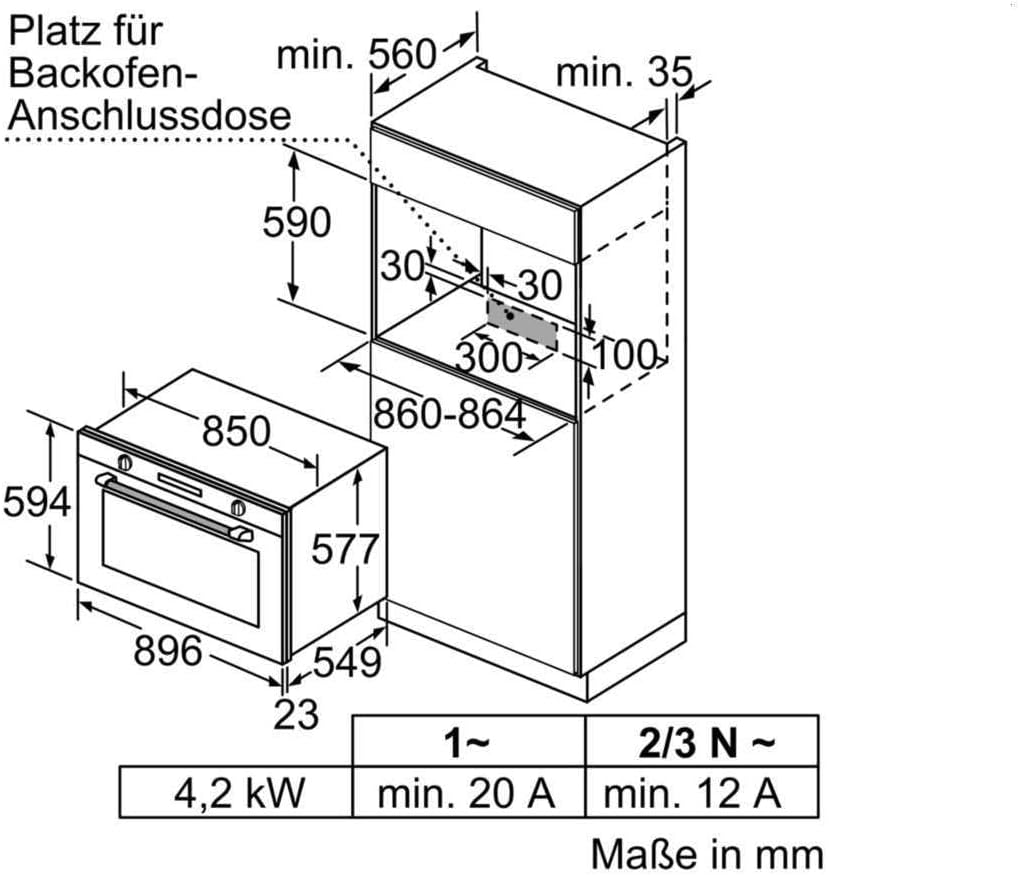 Bosch - Four Série 6 - 60x90 cm - pyrolyse, LCD tactile, tiroir télescopique - VBD5780S0