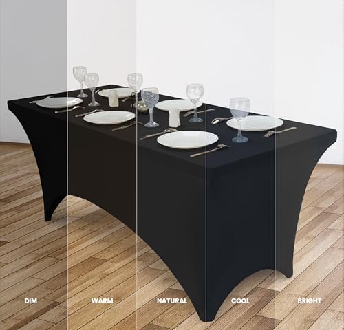 Utopia Kitchen - nappe extensible - 244 cm - polyester spandex, lavable, noir
