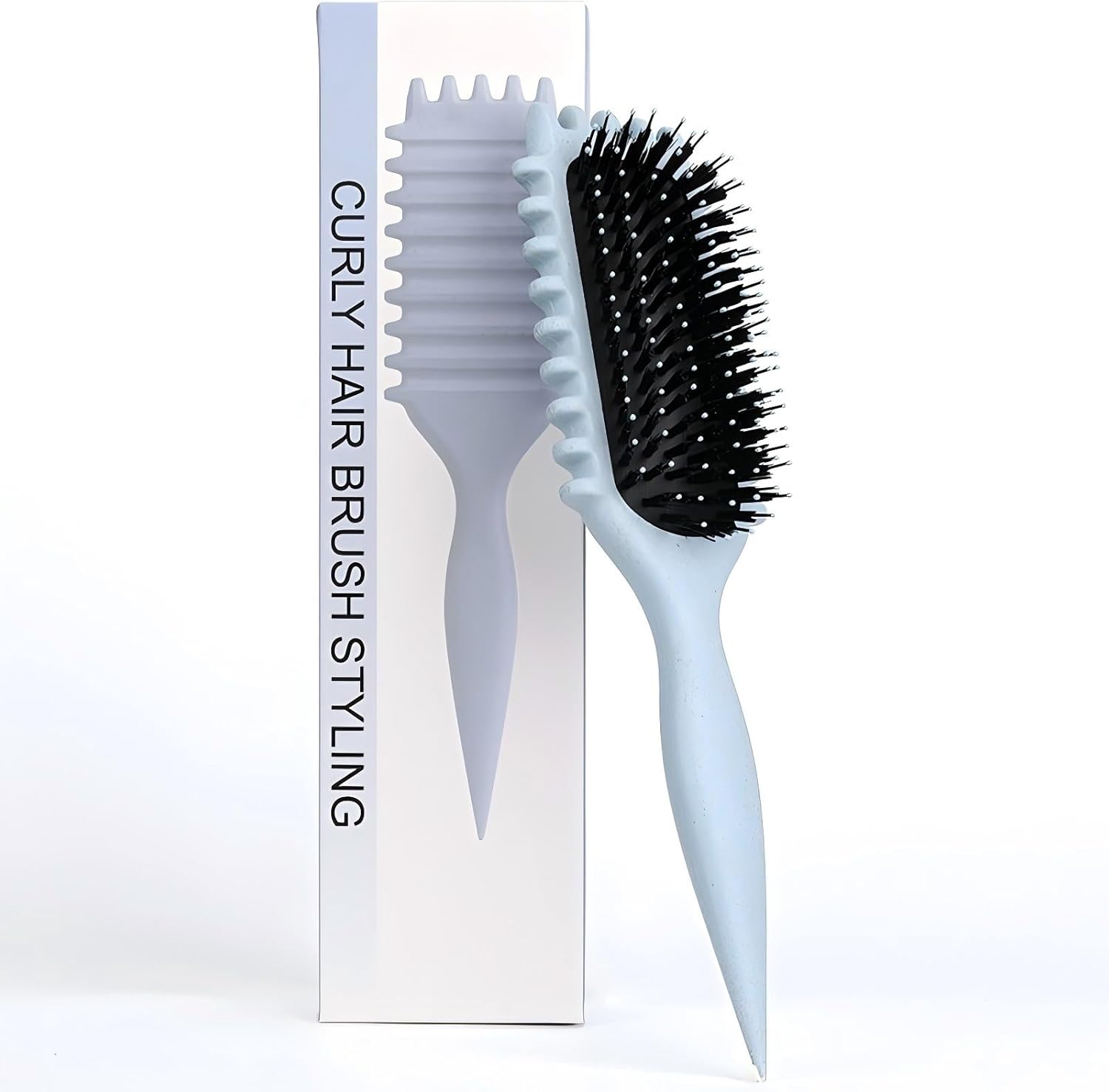 Brosse coiffante - boucleur pour cheveux - 28cm - fixation et réduction frisottis