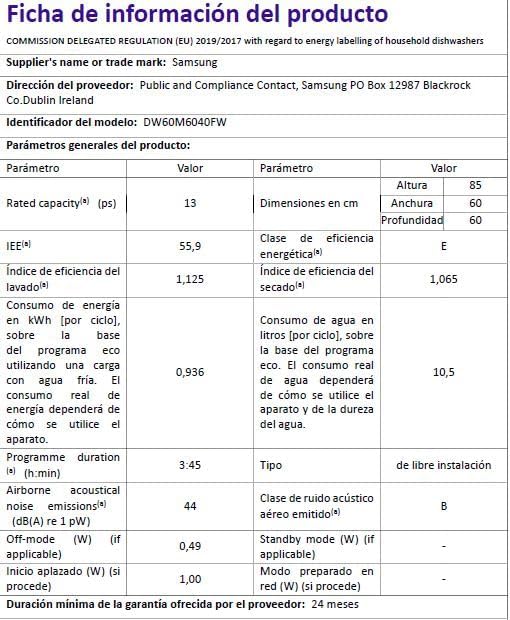 Samsung - lave-vaisselle série 6040 - 60cm - 13 couverts, blanc, A++, DW60M6040FW