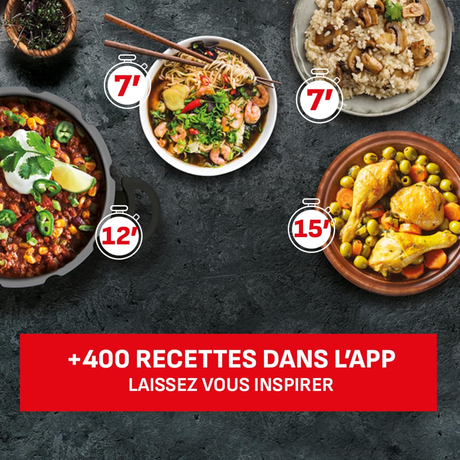 Tefal - Secure 5 Neo - cocotte-minute inox 6L, 2 programmes, sécurité 5 points, compatible induction/lave-vaisselle - P2