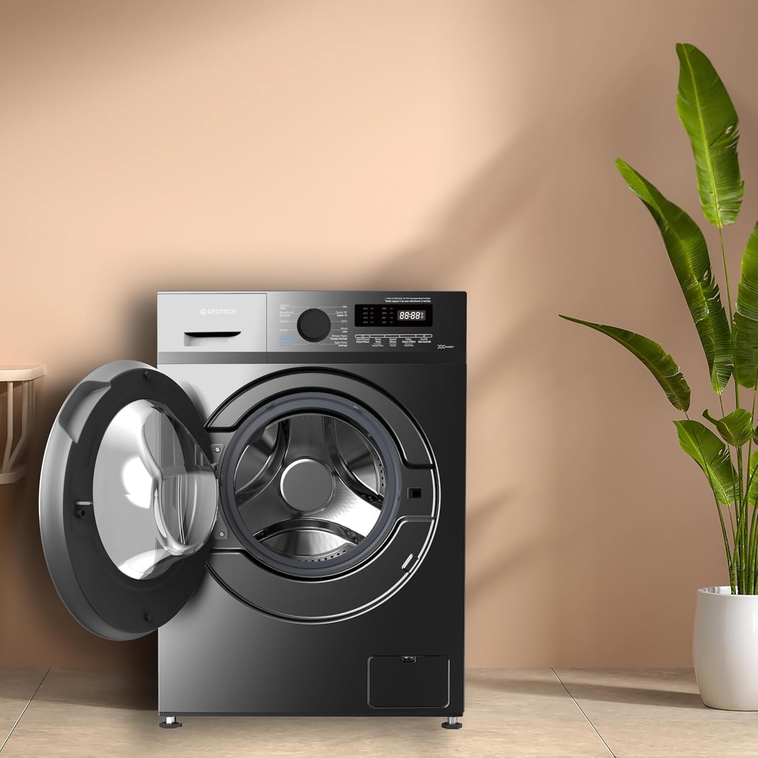 GEDTECH – lave-linge série GLL71200BL – 7 kg – 1200 tr/min – 16 programmes – faible consommation – GLL71200BL