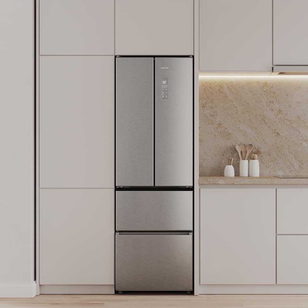 Cecotec - Bolero CoolMarket Combi F2D - 201x59,5cm - 395L, No Frost, Maxi Efficacité, F2D395