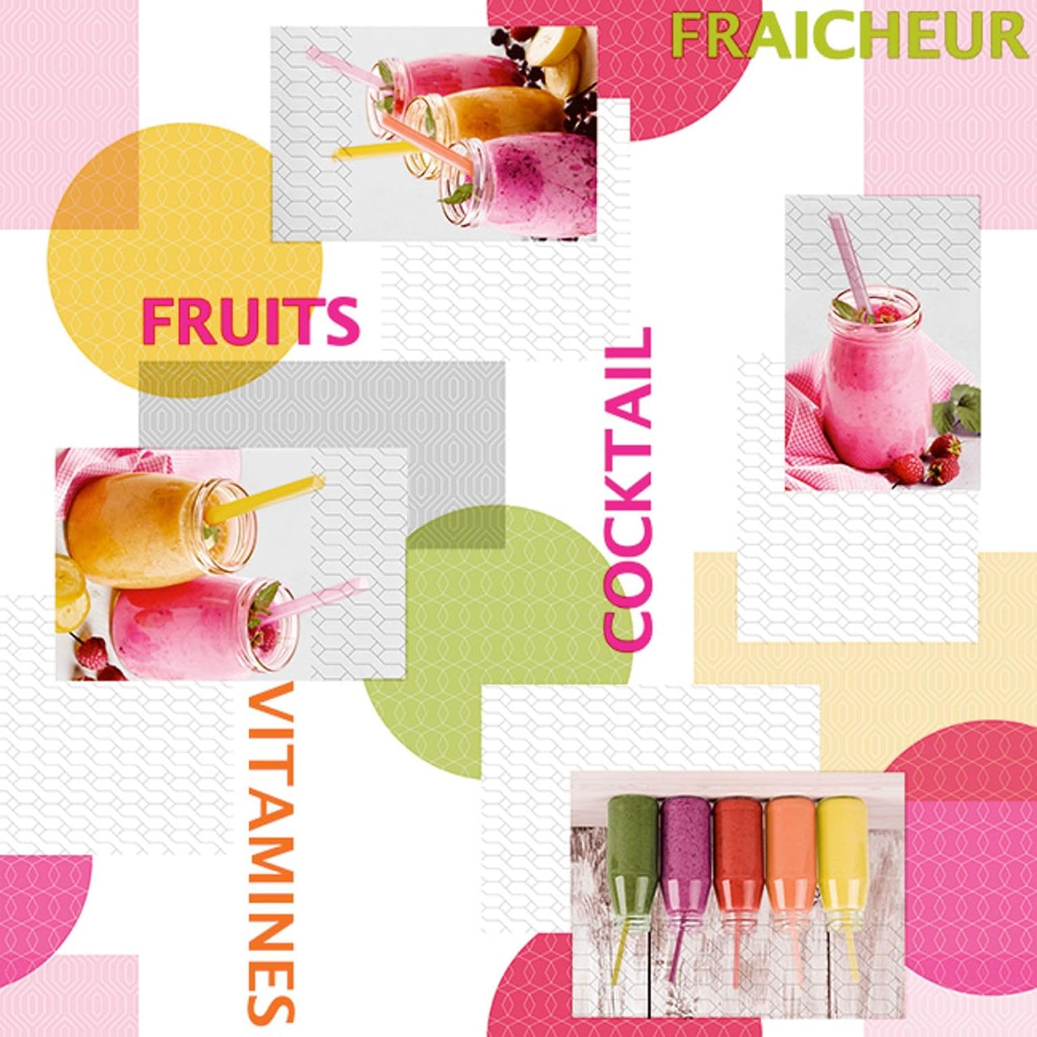 Nappe en toile cirée - rectangulaire 260x140 cm - étanche, anti-taches, facile à entretenir