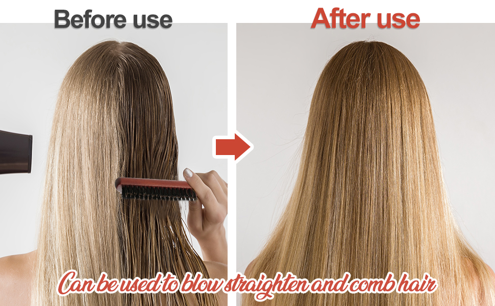 d'une femme aux cheveux longs et au peigne