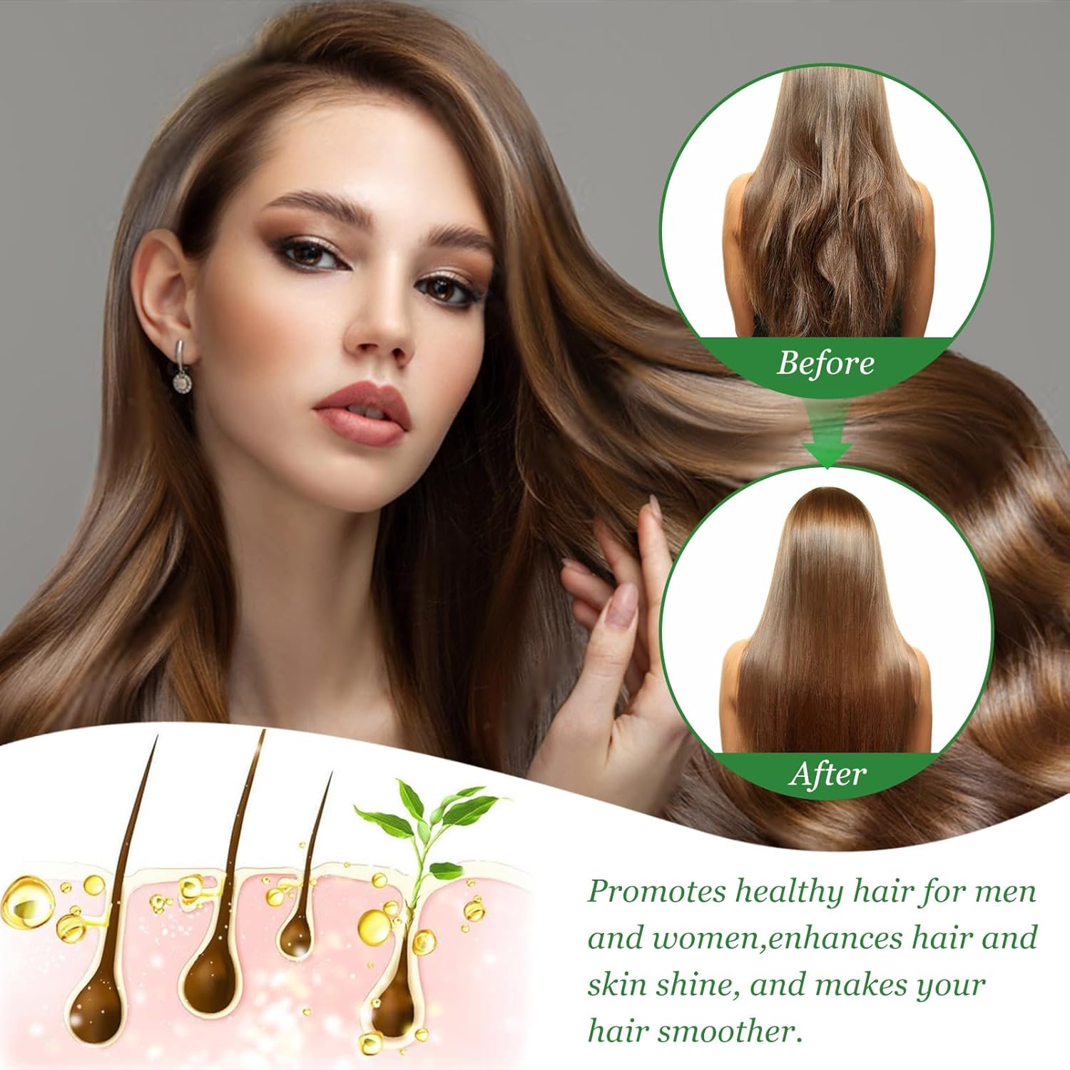 Shampoing à l'huile de Batana - extrait romarin - nutrition, hydratation - tous types de cheveux