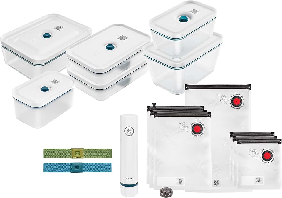 ZWILLING - Fresh & Save - verre, 16 pièces, kit de mise sous vide
