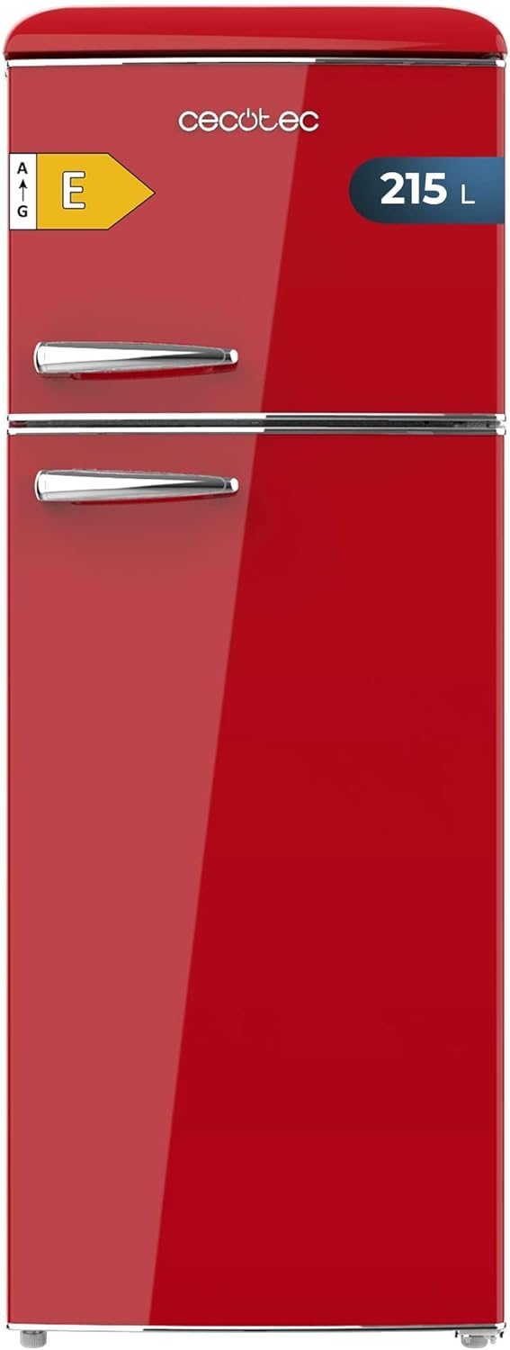 Cecotec - Bolero CoolMarket 2D Origin - 215L, 148x55cm, LED, design rétro