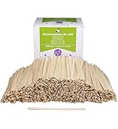 1000 agitateurs à café en bois de 11 cm. Bâtonnets de café jetables, bâtonnets pour mélanger le c...